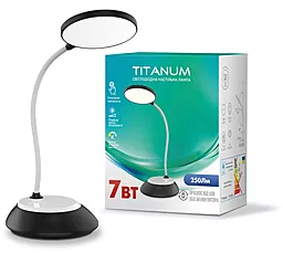 Настільна лампа TITANUM TLTF-022B 7W 3000-6500K USB Black