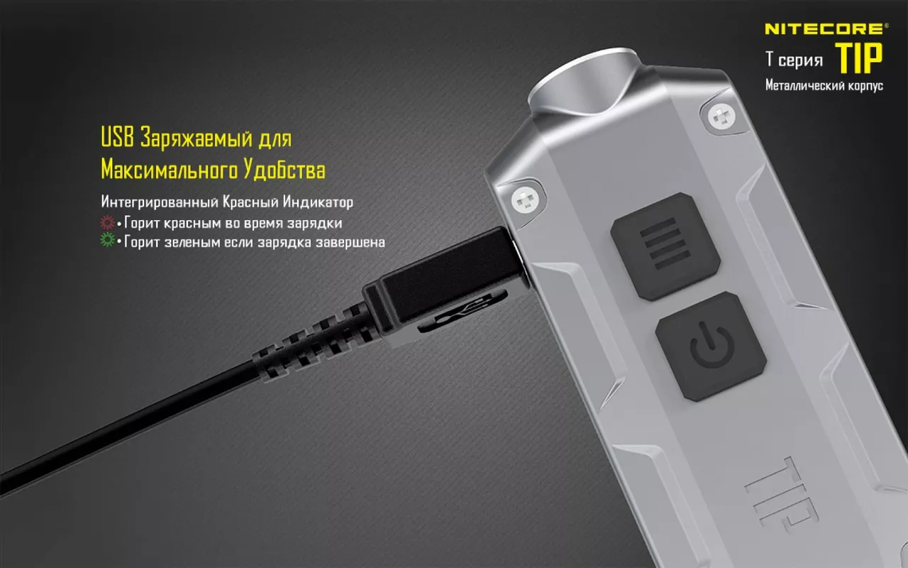 Фонарик Nitecore TIP (Cree XP-G2) Синий - фото 9