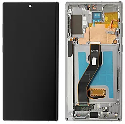 Дисплей Samsung Galaxy Note 10 Plus N975 с тачскрином и рамкой, original PRC, Silver - фото Дисплей Samsung Galaxy Note 10 Plus N975 с тачскрином и рамкой, original PRC, Silver
