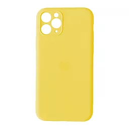 Чохол Silicone Case Full Camera Square для Apple iPhone 11 Pro Yellow