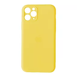 {"ru": "Чехол", "uk": "Чохол"} Silicone Case Full Camera Square для Apple iPhone 11 Pro Yellow