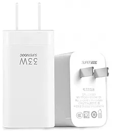 Мережевий зарядний пристрій Oppo Supervooc 33w USB-A fast charger white - фото Мережевий зарядний пристрій Oppo Supervooc 33w USB-A fast charger white