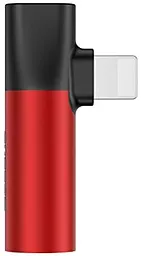 Аудіо-перехідник Baseus L43 Lightning to 3.5mm F + Lightning F Adapter Red (CALL43-91) - мініатюра 4
