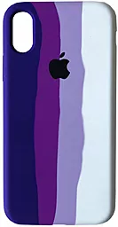 Чохол 1TOUCH Silicone Case Full для Apple iPhone X, iPhone XS Rainbow 6
