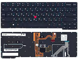 Клавиатура для ноутбука Lenovo Edge E445 без рамки черная