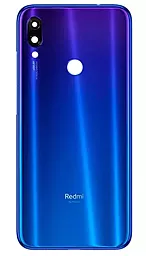 Задняя крышка корпуса Xiaomi Redmi Note 7 со стеклом камеры Blue