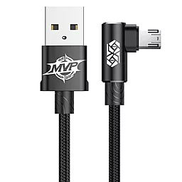 Кабель Baseus MVP Elbow USB-A - micro USB 12w 2.4a 2м cable Black (CAMMVP-B01) - фото Кабель Baseus MVP Elbow USB-A - micro USB 12w 2.4a 2м cable Black (CAMMVP-B01)