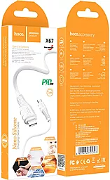 Кабель Hoco X67 Nano USB Type-C - Lightning 20w 3a 1м PD сable White - миниатюра 3 Кабель Hoco X67 Nano USB Type-C - Lightning 20w 3a 1м PD сable White - миниатюра 3