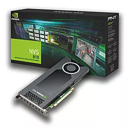 Видеокарта PNY Quadro NVS 810 4Gb (VCNVS810DVI-PB)