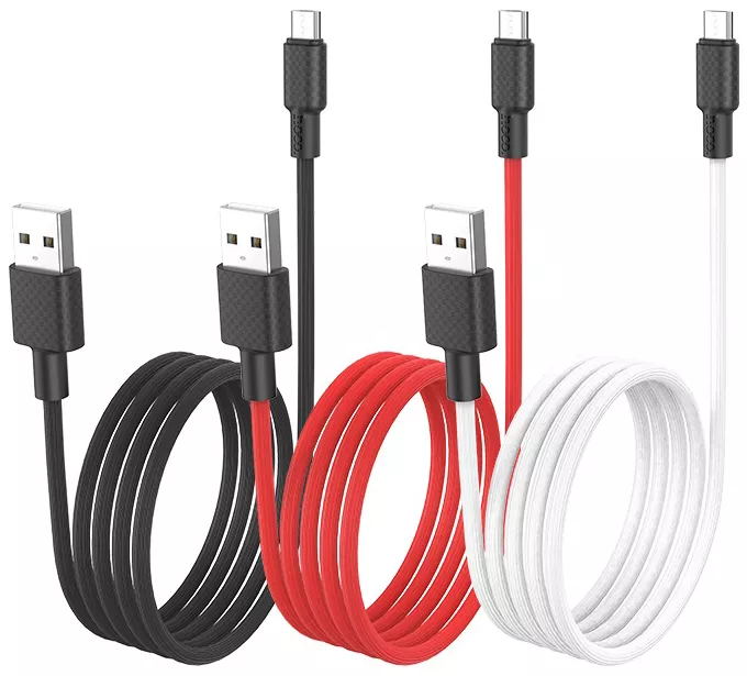 Кабель Hoco X29 Superior Style USB-A - micro USB 10w 1м cable Red - фото 3
