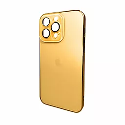 Чохол AG Glass Sapphire Frame MagSafe Logo for Apple iPhone 12 Pro  Gold