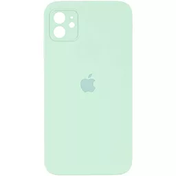 Чехол Silicone Case Full Camera Square for Apple iPhone 11 Light Turquoise
