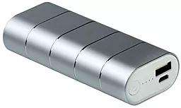 Повербанк Nomi Q067 6700 mAh Silver - фото Повербанк Nomi Q067 6700 mAh Silver