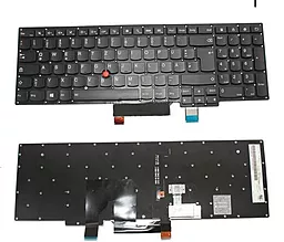 Клавиатура для ноутбука Lenovo ThinkPad S531 S540 без рамки подсветка клавиш черная