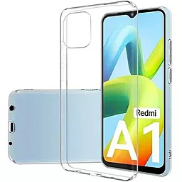 Чохол Silicone Case WS для Xiaomi Redmi A1, Redmi A2 Transparent - фото Чохол Silicone Case WS для Xiaomi Redmi A1, Redmi A2 Transparent