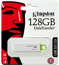 Флешка Kingston DTI Gen.4 128GB USB 3.0 (DTIG4/128GB) White - миниатюра 4