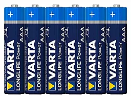 Батарейки Varta AAA (LR03) LongLife Power 6шт (4+2) - миниатюра 2