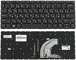 Клавиатура для ноутбука HP ProBook 430 G6, 430 G7 с подсветкой клавиш без рамки Black