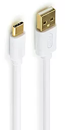 USB Кабель Atcom 0.8M USB Type-C Cable White (A15277)