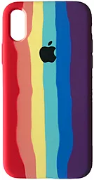 Чохол 1TOUCH Silicone Case Full для Apple iPhone X, iPhone XS Rainbow 2