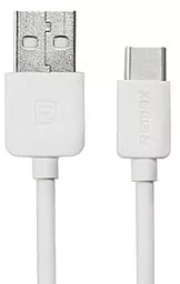 Кабель Remax Light USB-A - Type-C 12w 2.4a 1м cable White (RC-006a) - фото Кабель Remax Light USB-A - Type-C 12w 2.4a 1м cable White (RC-006a)