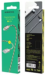 Кабель Borofone BX24 Ring Current USB-A - Lightning 12w 2.4a 1м cable Gold - миниатюра 4