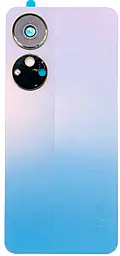 Задняя крышка корпуса ZTE Blade V40s со стеклом камеры Blue - фото Задняя крышка корпуса ZTE Blade V40s со стеклом камеры Blue