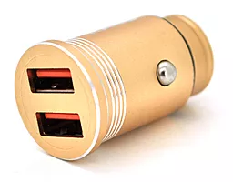 Автомобильное зарядное устройство iKaku 15.5w 2xUSB-A ports car charger gold (KSC-175) - фото Автомобильное зарядное устройство iKaku 15.5w 2xUSB-A ports car charger gold (KSC-175)