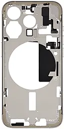 Рамка корпуса Apple iPhone 15 Pro, USA version, Original Natural Titanium - миниатюра 2