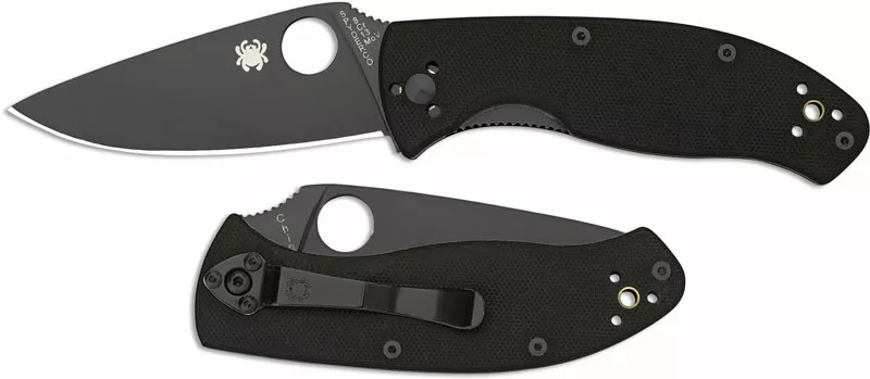 Ніж Spyderco Tenacious Black Blade (C122GBBKP) - фото 3
