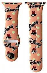 Ремінець Silicone Disney для Apple Watch 42mm/44mm/45mm/49mm Minnie Mouse Pink