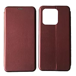 Чехол-книжка Level для Xiaomi Redmi 12C Marsala