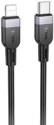 Кабель Hoco X109 Energy USB Type-C - Lightning 27w 3a 1м PD сable Black - фото Кабель Hoco X109 Energy USB Type-C - Lightning 27w 3a 1м PD сable Black
