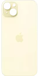 Задняя крышка корпуса Apple iPhone 15 Plus (small hole) Yellow