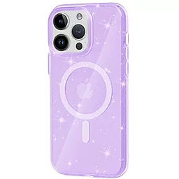Чехол Epik Galaxy Sparkle MagFit для Apple iPhone 13 Pro Max Purple+Glitter