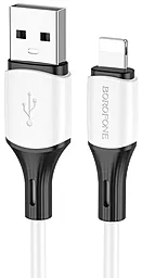 Кабель Borofone BX79 Silicone USB-A - Lightning 12w 2.4a 1м cable White - фото Кабель Borofone BX79 Silicone USB-A - Lightning 12w 2.4a 1м cable White