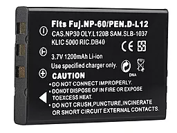 Аккумулятор для фотоаппарата Fujifilm NP-60, Sаmsung SB-L1037 (1200 mAh) - миниатюра 2