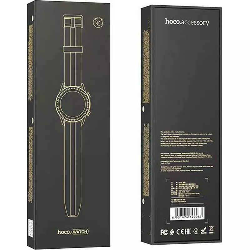 Смарт-годинник Hoco Smart Watch Y2 / Чорний - фото 3