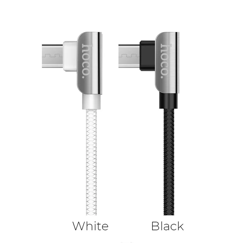 Кабель Hoco U42 Exquisite Steel USB-A - micro USB 12w 2.4a 1.2м cable Black - фото 4