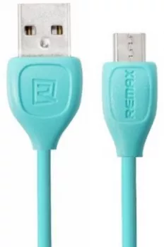 Кабель Remax Lesu USB-A - micro USB 12w 2.4a 1м cable Blue (RC-050m) - фото 1
