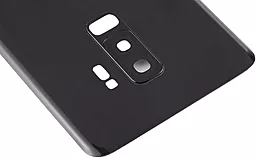 Задняя крышка корпуса Samsung Galaxy S9 Plus G965 со стеклом камеры Original Midnight Black - миниатюра 5