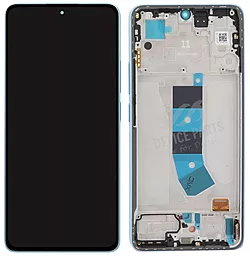 Дисплей Xiaomi Redmi Note 13 4G с тачскрином и рамкой, оригинал, Ice Blue