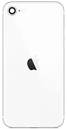 Задняя крышка корпуса Apple iPhone SE 2020 / SE 2022 со стеклом камеры White - фото Задняя крышка корпуса Apple iPhone SE 2020 / SE 2022 со стеклом камеры White