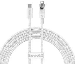Кабель Baseus Explorer Series USB Type-C - Lightning 20w 3a 2м PD сable White (CATS010302) - фото Кабель Baseus Explorer Series USB Type-C - Lightning 20w 3a 2м PD сable White (CATS010302)