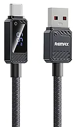 Кабель Remax RC-C070 Suxien Series Smart Digital Display USB-A - Type-C 66w 6a 1.2м Huawei SCP cable Black - фото Кабель Remax RC-C070 Suxien Series Smart Digital Display USB-A - Type-C 66w 6a 1.2м Huawei SCP cable Black