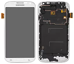 Дисплей Samsung Galaxy S4 с тачскрином и рамкой, (OLED), White