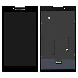 Дисплей для планшета Lenovo Tab 2 A7-30, A7-30DC, A7-30F (зеленый шлейф, #P070ACB-DB1 REV.A3) + Touchscreen Black