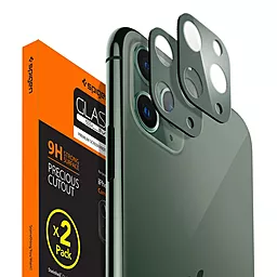 Защитное стекло на камеру Spigen Apple iPhone 11 Pro Max, iPhone 11 Pro (2шт) Midnight Green (AGL00501)