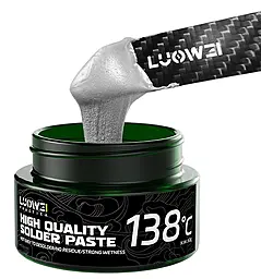 BGA паста Luowei LW-SP1 138° 50 г в пластиковой емкости - миниатюра 5 BGA паста Luowei LW-SP1 138° 50 г в пластиковой емкости - миниатюра 5