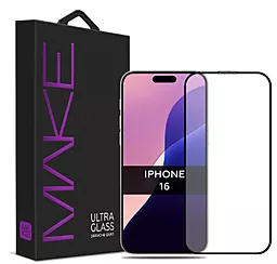 Защитное стекло MAKE Ultra Glass для Apple iPhone 16  (MGU-AI16)